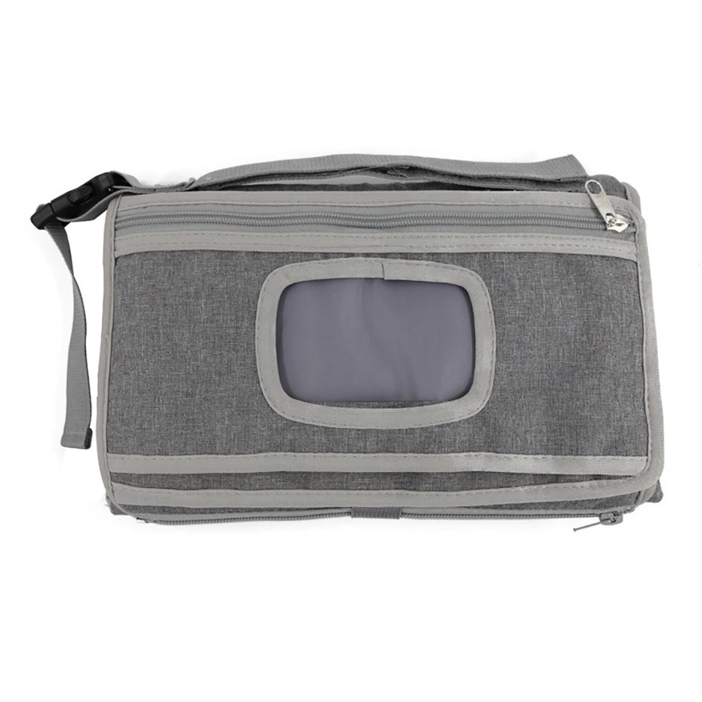 3 in 1 Diaper Changing Pad Portable Baby Changing Pad with Pockets Waterproof Travel Diaper Changing Hand Folding Diaper Bag