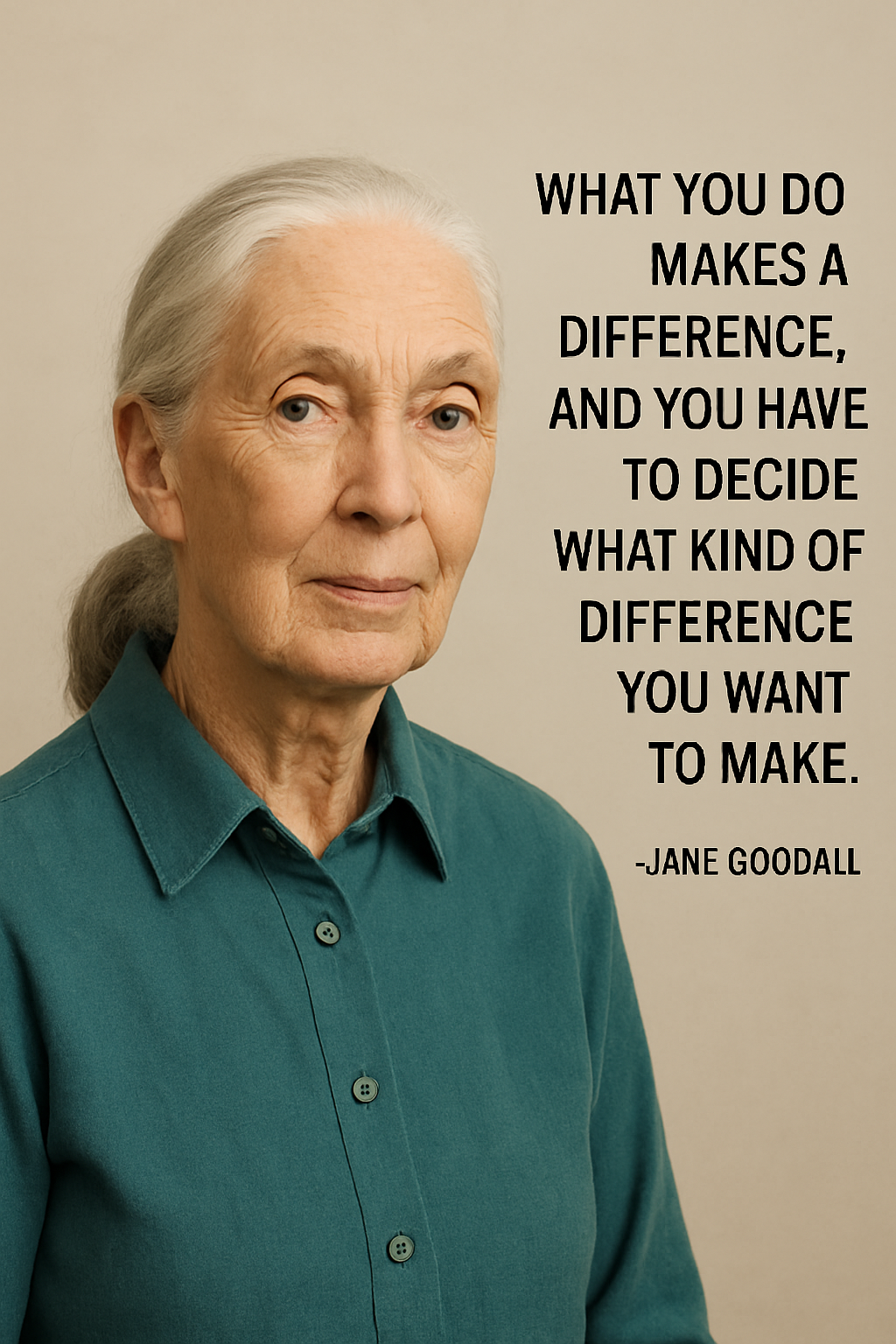 JANE GOODALL MESSAGE