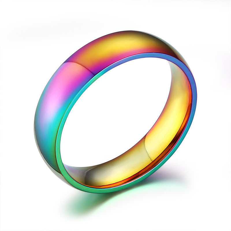 Stainless Steel Rainbow Flag Drop Oil Ring