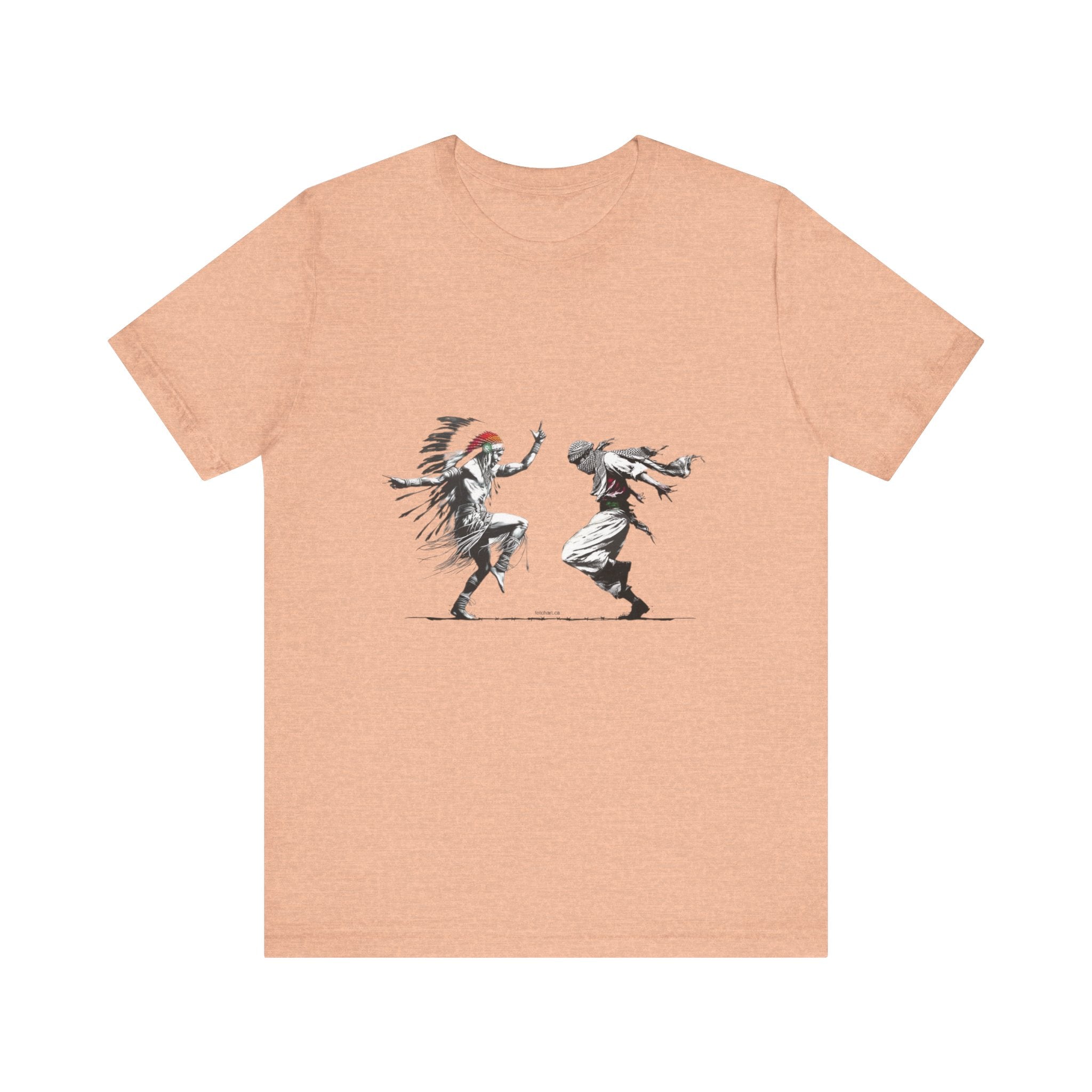 T-Shirt Palestinian and Native American Resistance Dancing