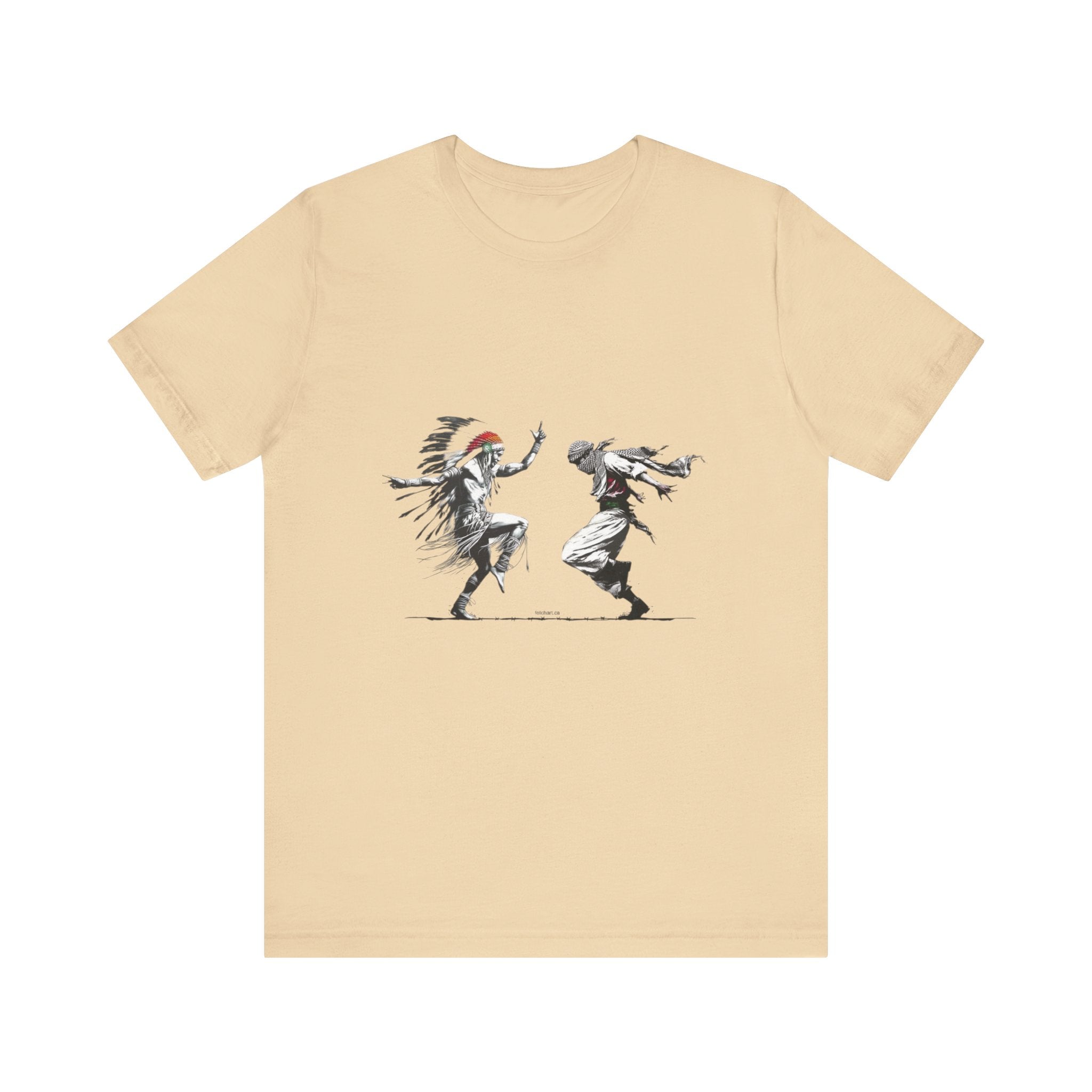 T-Shirt Palestinian and Native American Resistance Dancing