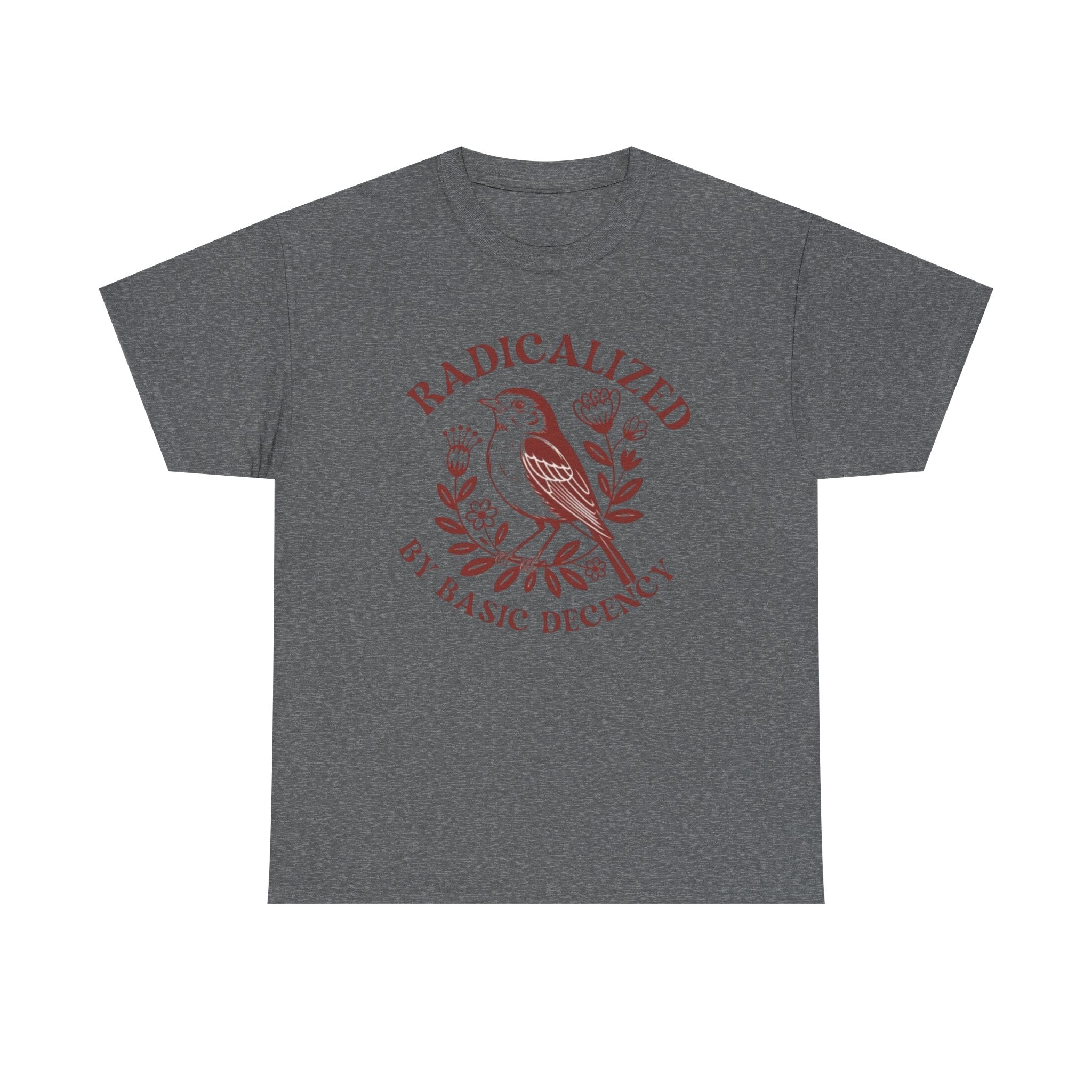 Radicalized by Basic Decency T-Shirt — Vintage Bird Graphic Tee