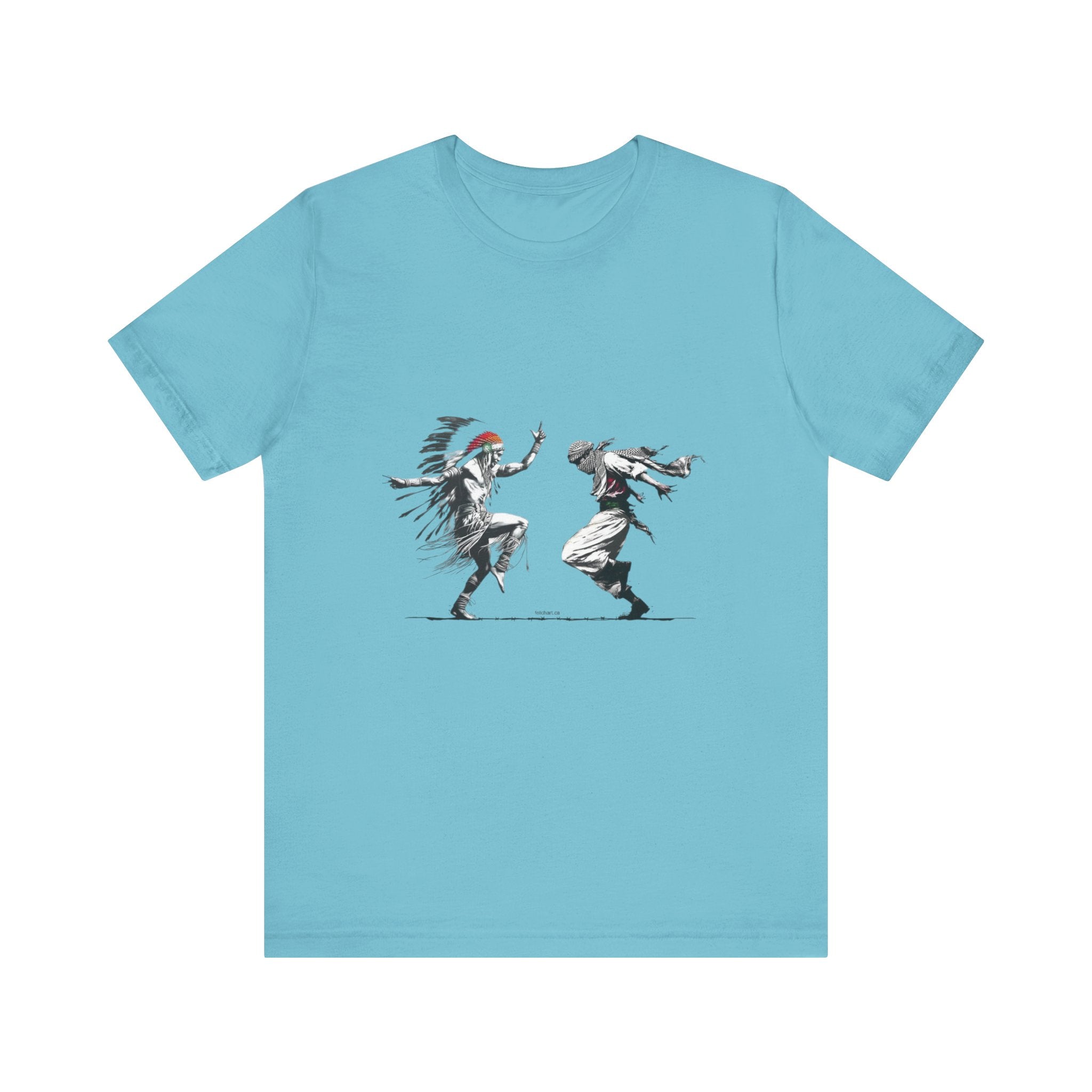 T-Shirt Palestinian and Native American Resistance Dancing