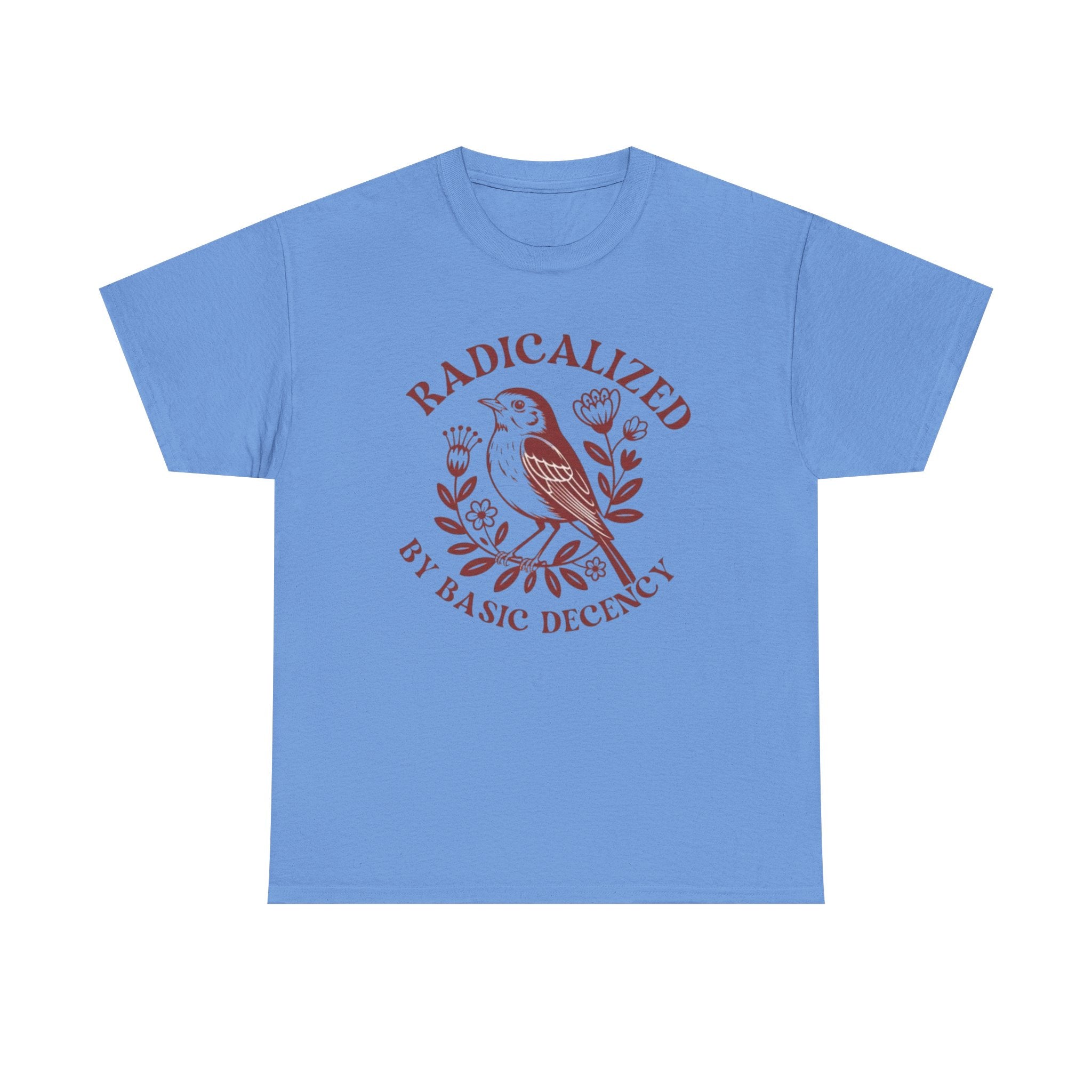 Radicalized by Basic Decency T-Shirt — Vintage Bird Graphic Tee