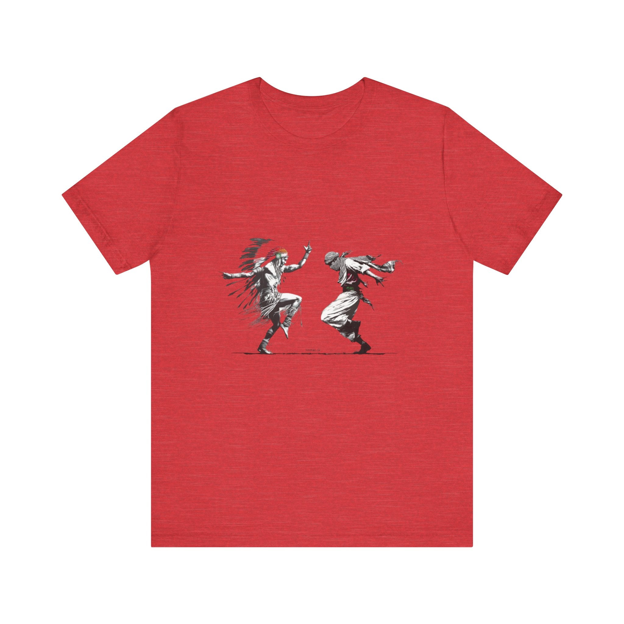 T-Shirt Palestinian and Native American Resistance Dancing