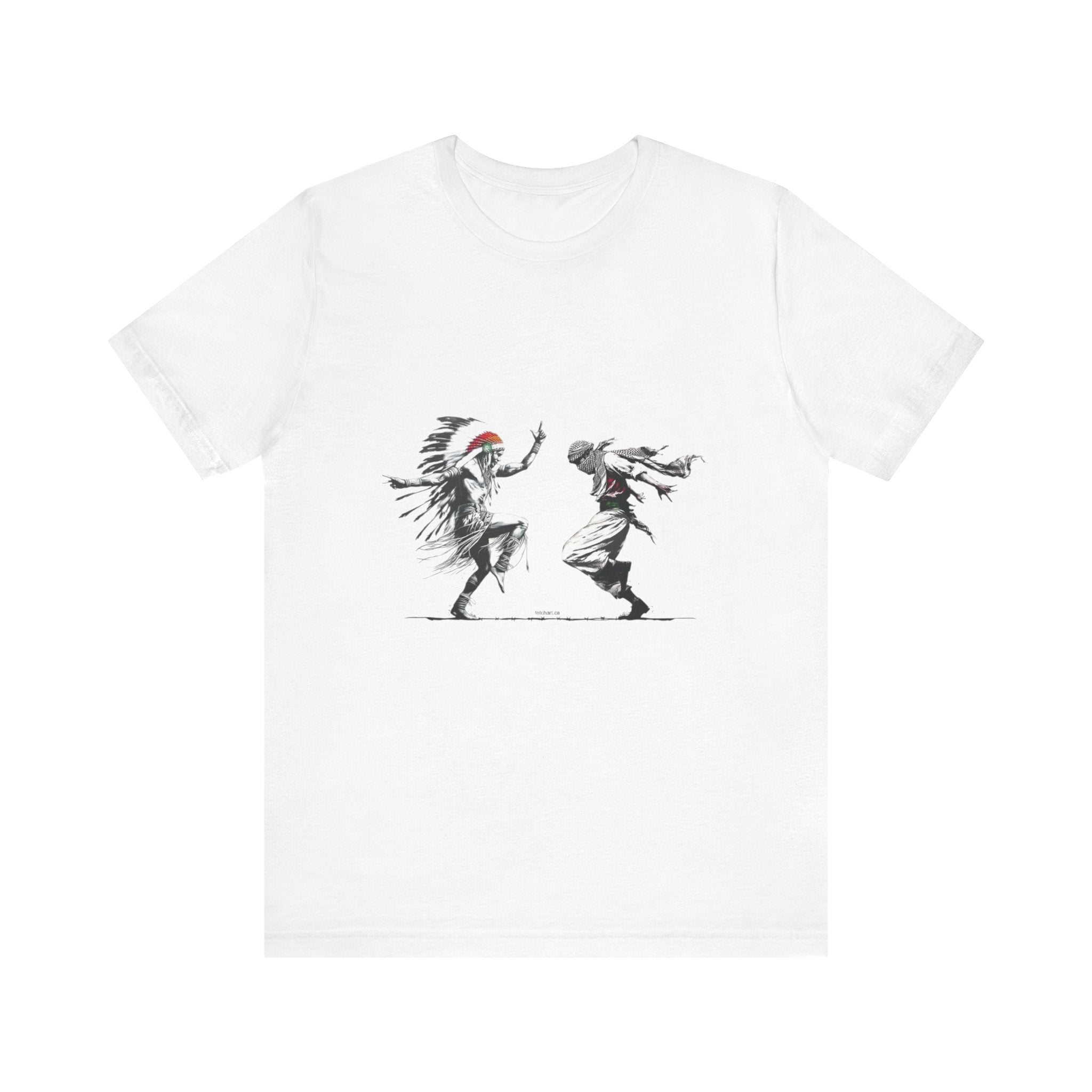 T-Shirt Palestinian and Native American Resistance Dancing