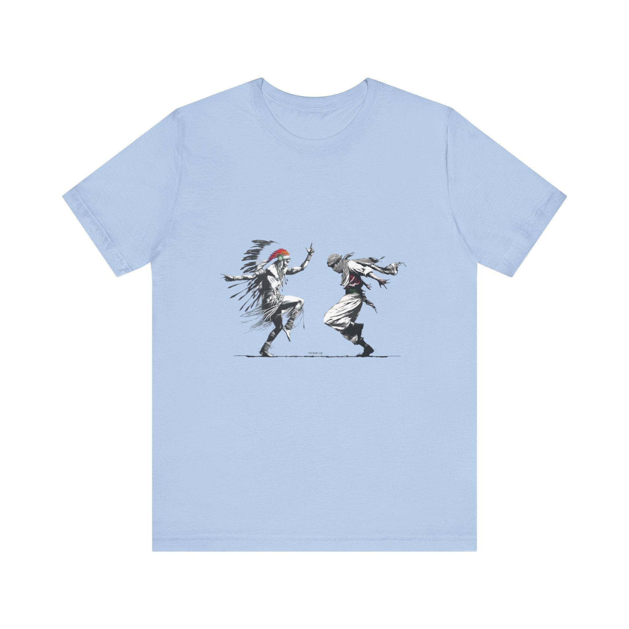 T-Shirt Palestinian and Native American Resistance Dancing
