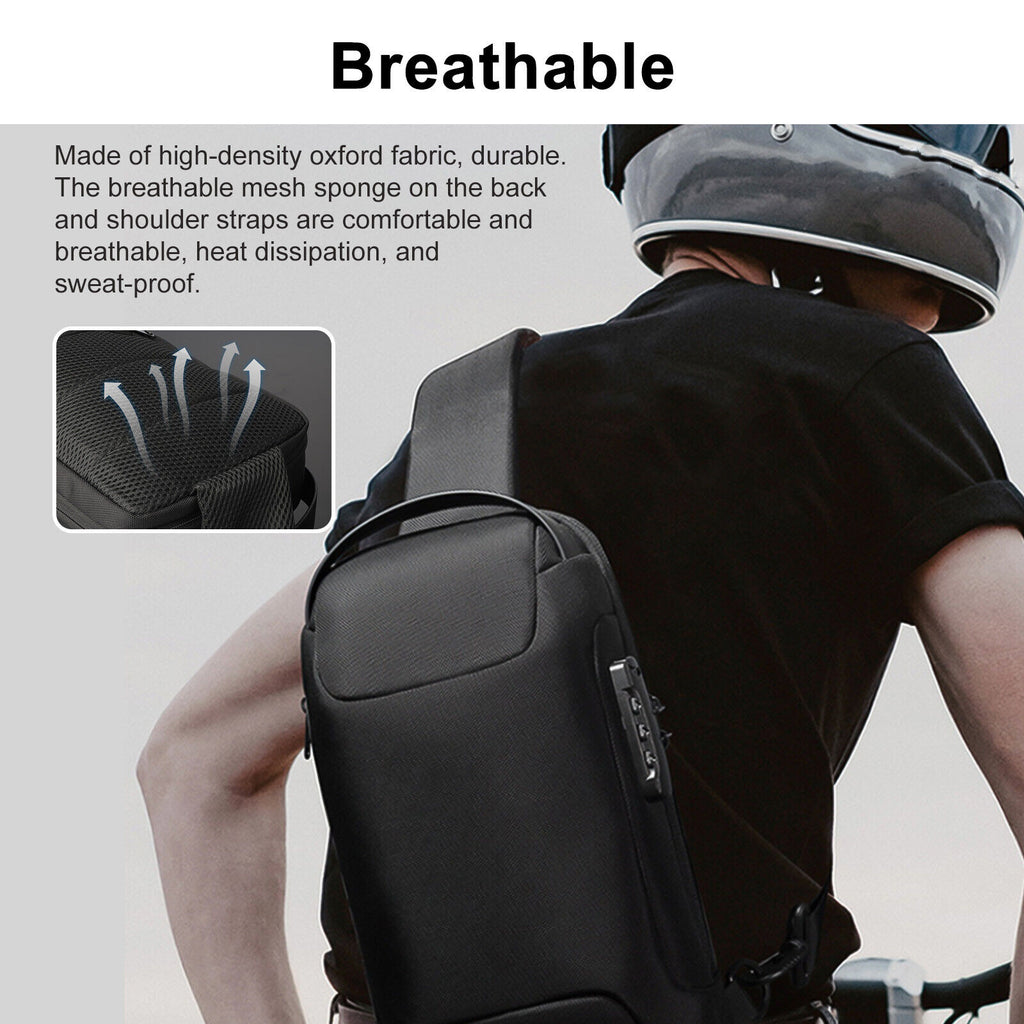 Waterproof Multifunction Crossbody Bags Anti-theft Shoulder Bags Messenger Sling Chest Bag