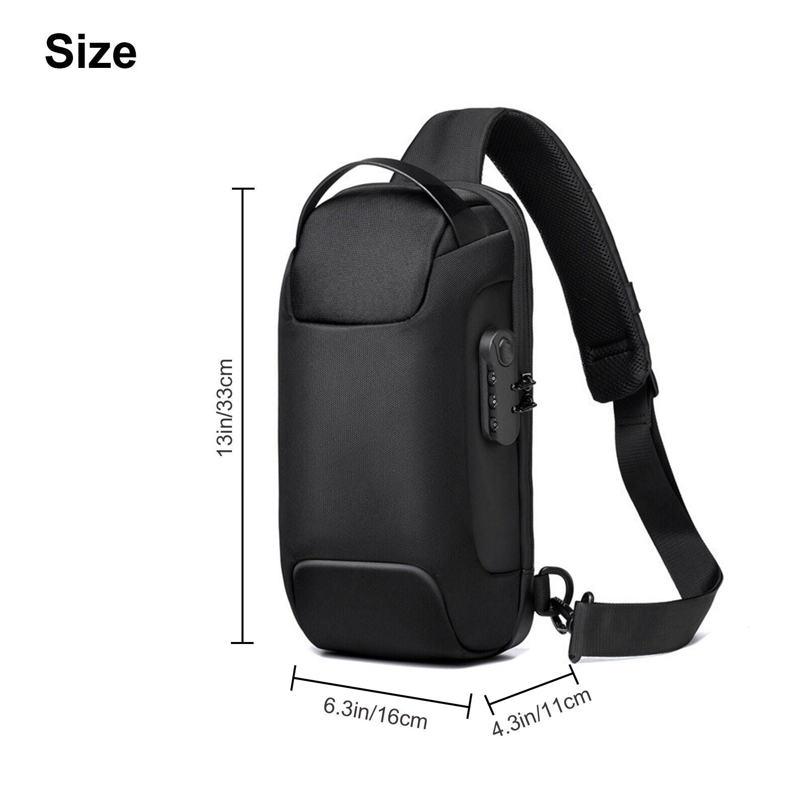 Waterproof Multifunction Crossbody Bags Anti-theft Shoulder Bags Messenger Sling Chest Bag