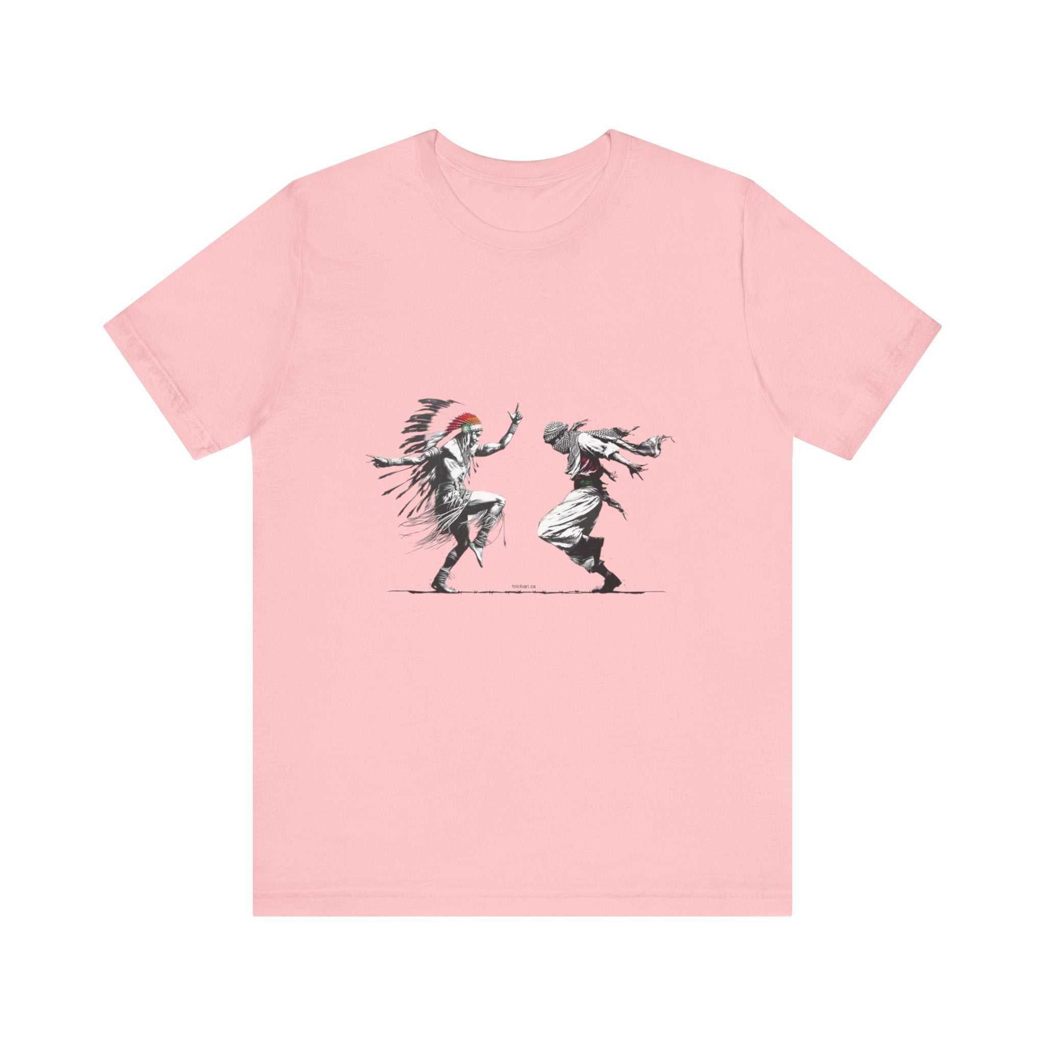 T-Shirt Palestinian and Native American Resistance Dancing