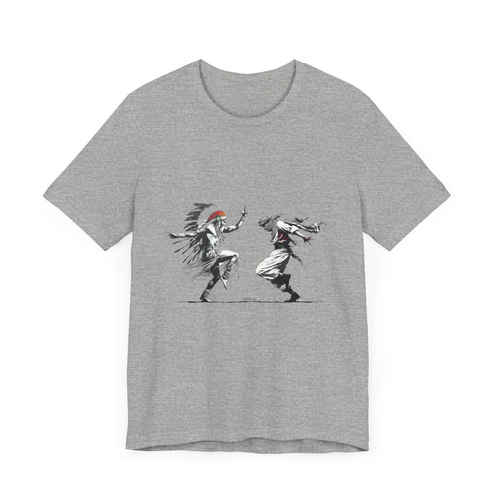 T-Shirt Palestinian and Native American Resistance Dancing