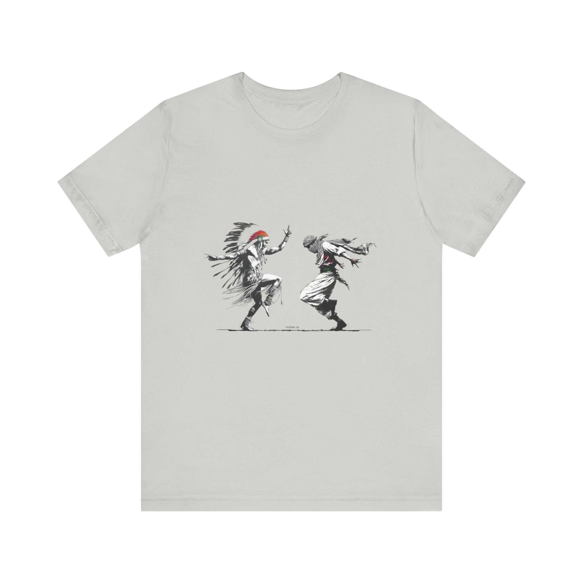 T-Shirt Palestinian and Native American Resistance Dancing