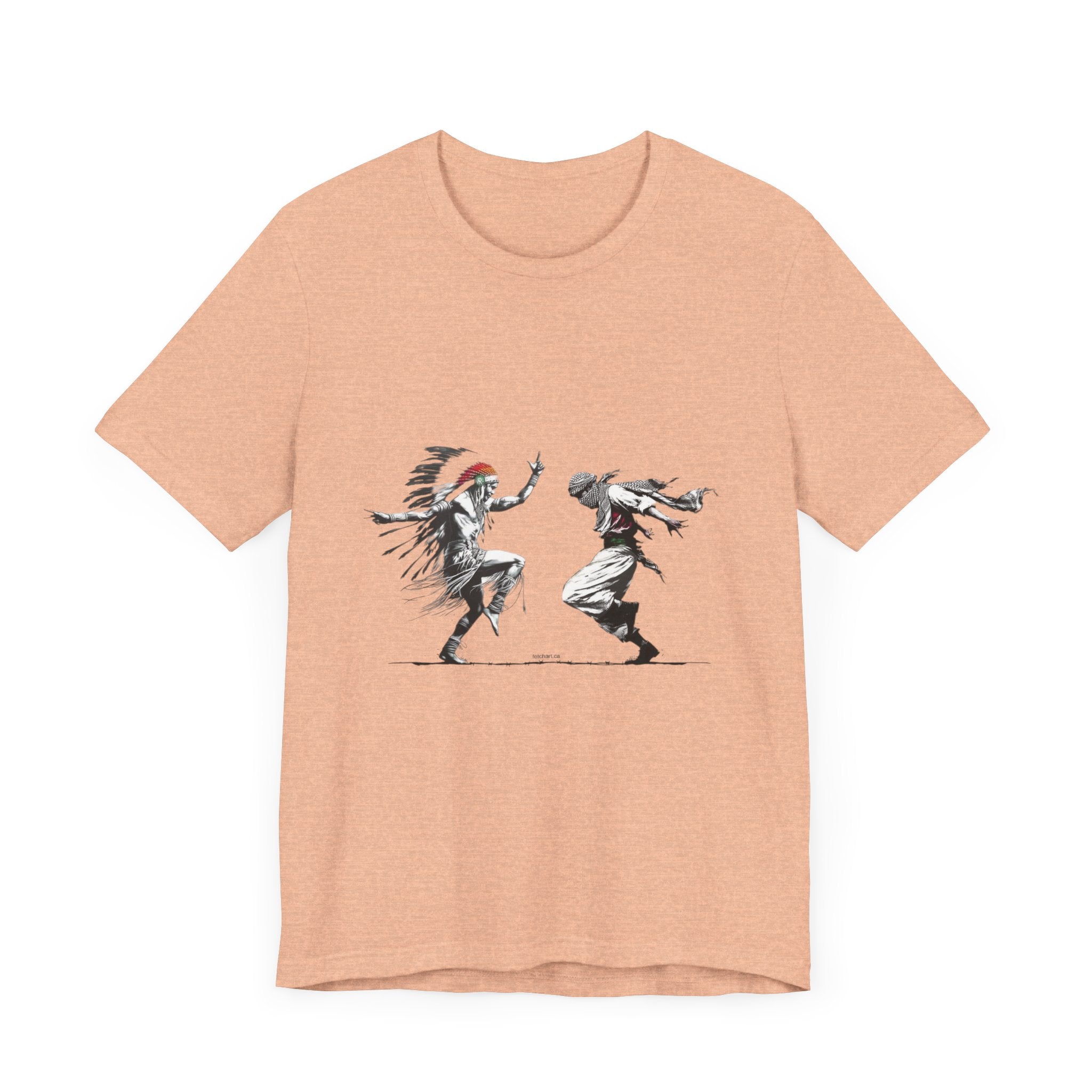 T-Shirt Palestinian and Native American Resistance Dancing