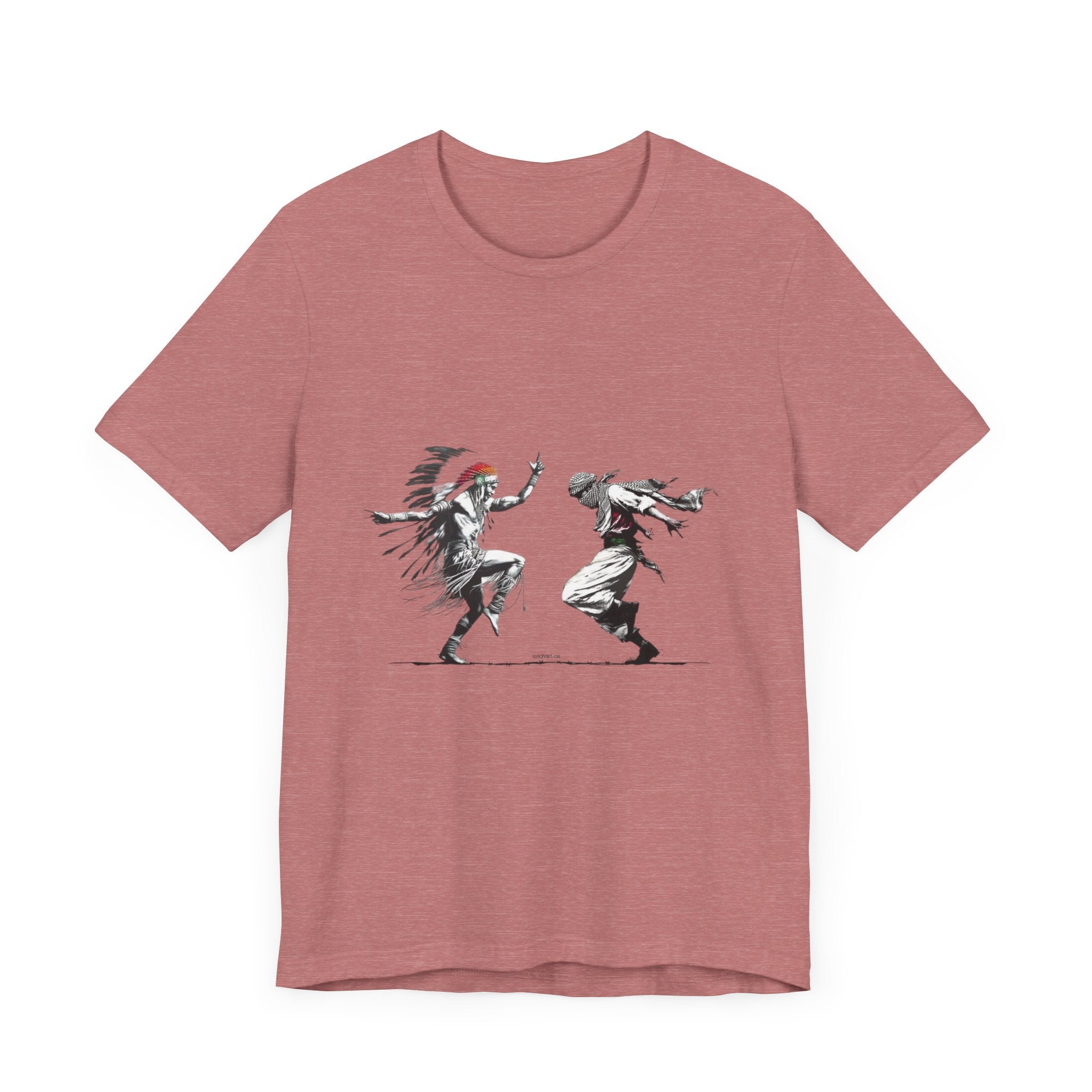 T-Shirt Palestinian and Native American Resistance Dancing