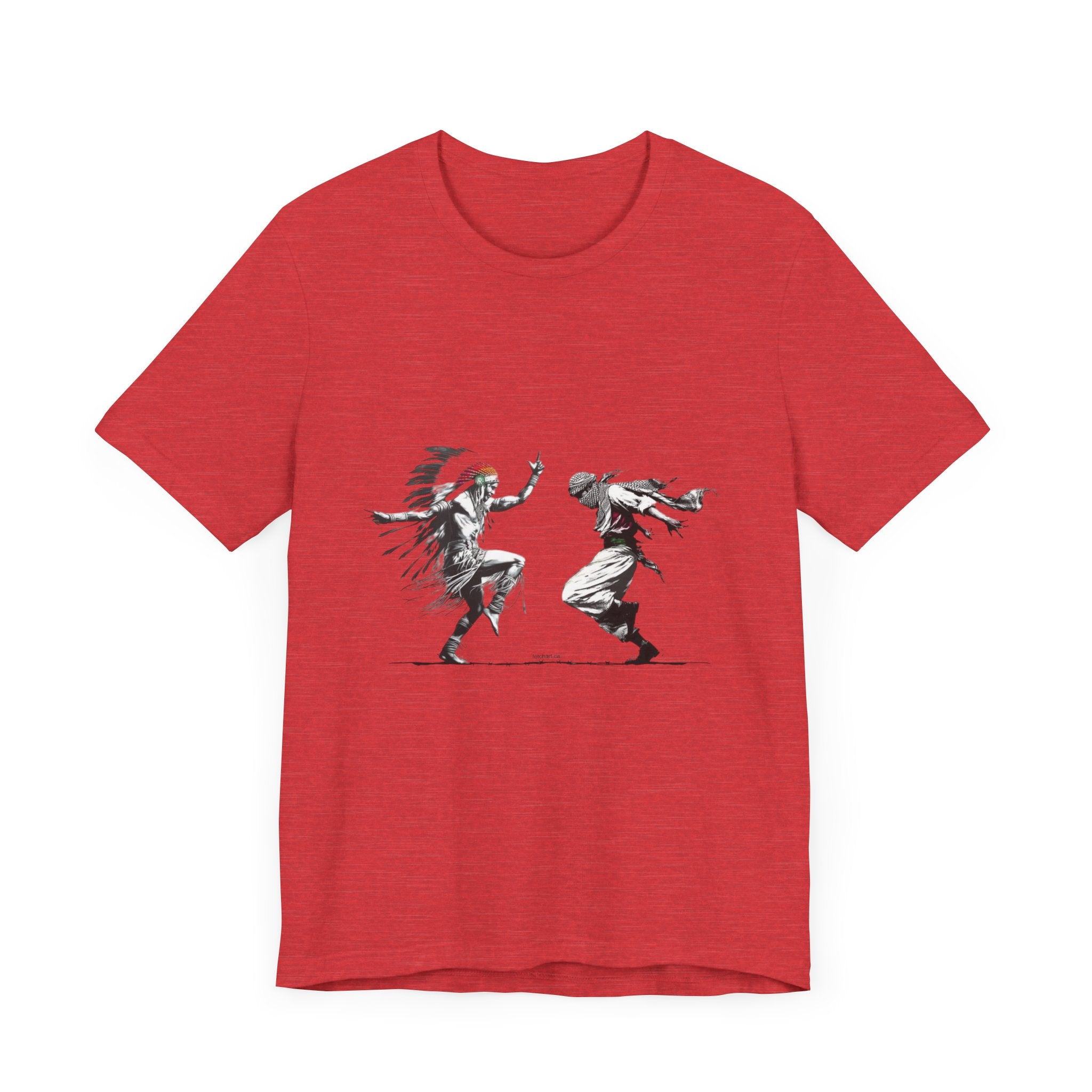 T-Shirt Palestinian and Native American Resistance Dancing