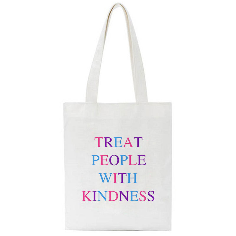 Treat People With Kindness Canvas Bag