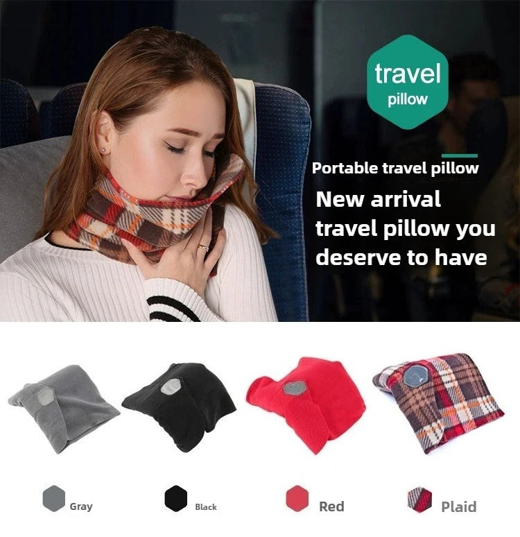 1Pc Scarf Style Outdoor Travel Pillows With Super Soft Neck Support Airplane Travel Pillows Trips Cervical Nap Neck Pillows Gift