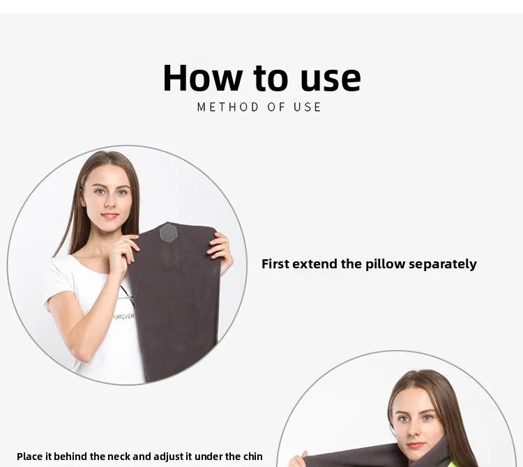 1Pc Scarf Style Outdoor Travel Pillows With Super Soft Neck Support Airplane Travel Pillows Trips Cervical Nap Neck Pillows Gift