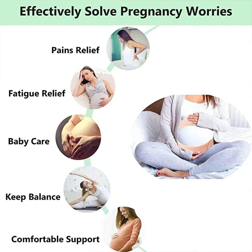 Pregnant Women Support Belly Band Back Clothes Belt Adjustable Waist Care Maternity Abdomen Brace Protector Pregnancy