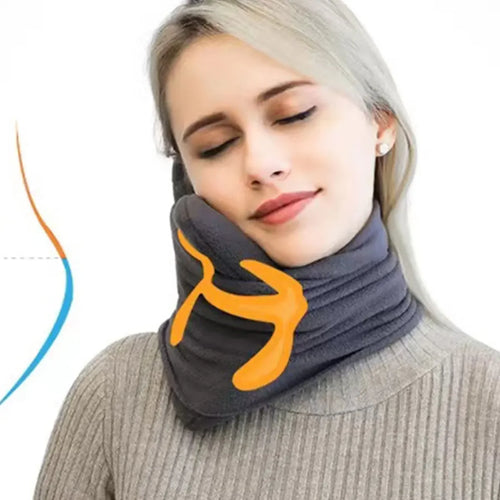 1Pc Scarf Style Outdoor Travel Pillows With Super Soft Neck Support Airplane Travel Pillows Trips Cervical Nap Neck Pillows Gift