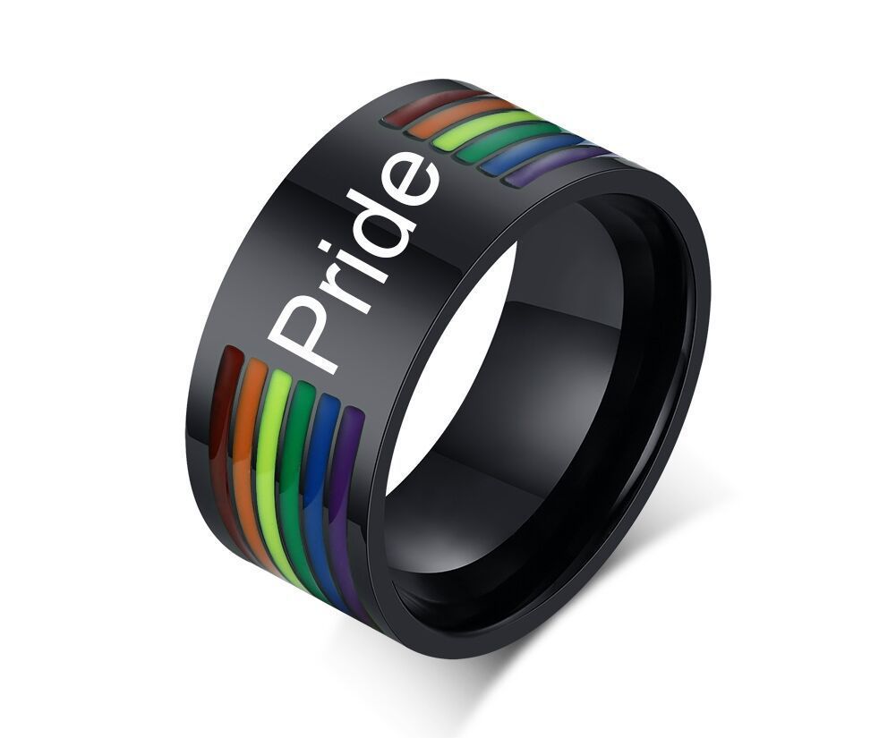 Stainless Steel Rainbow Flag Drop Oil Ring