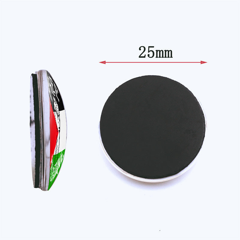 National Flag Refridgerator Magnets Crystal Glass