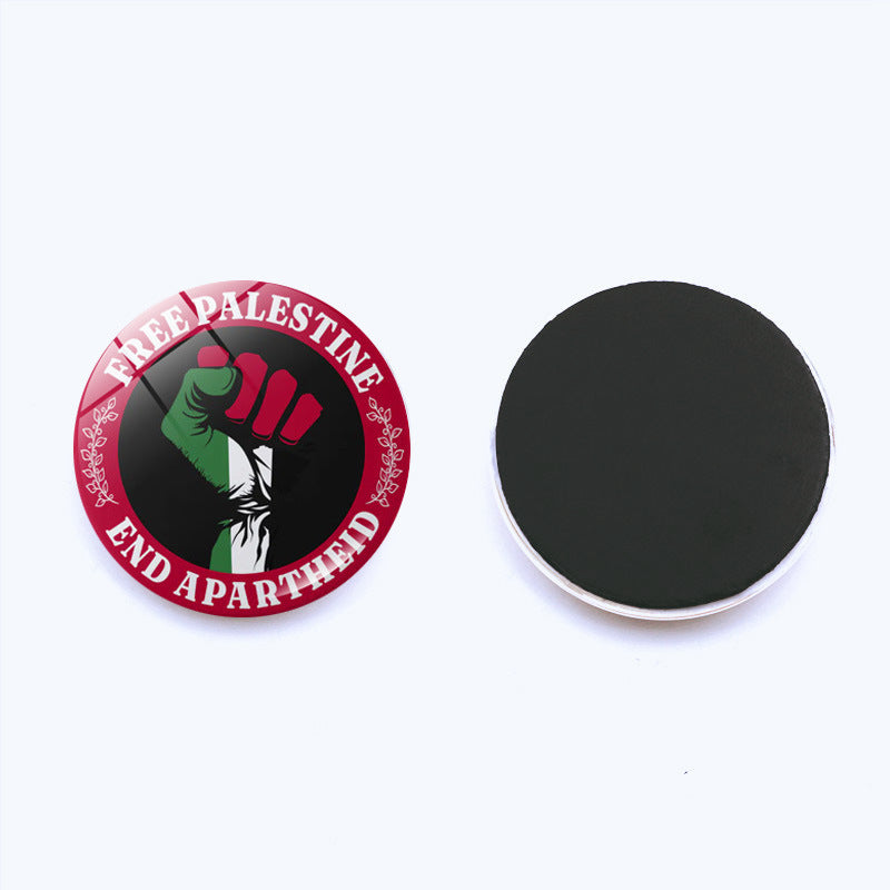 National Flag Refridgerator Magnets Crystal Glass
